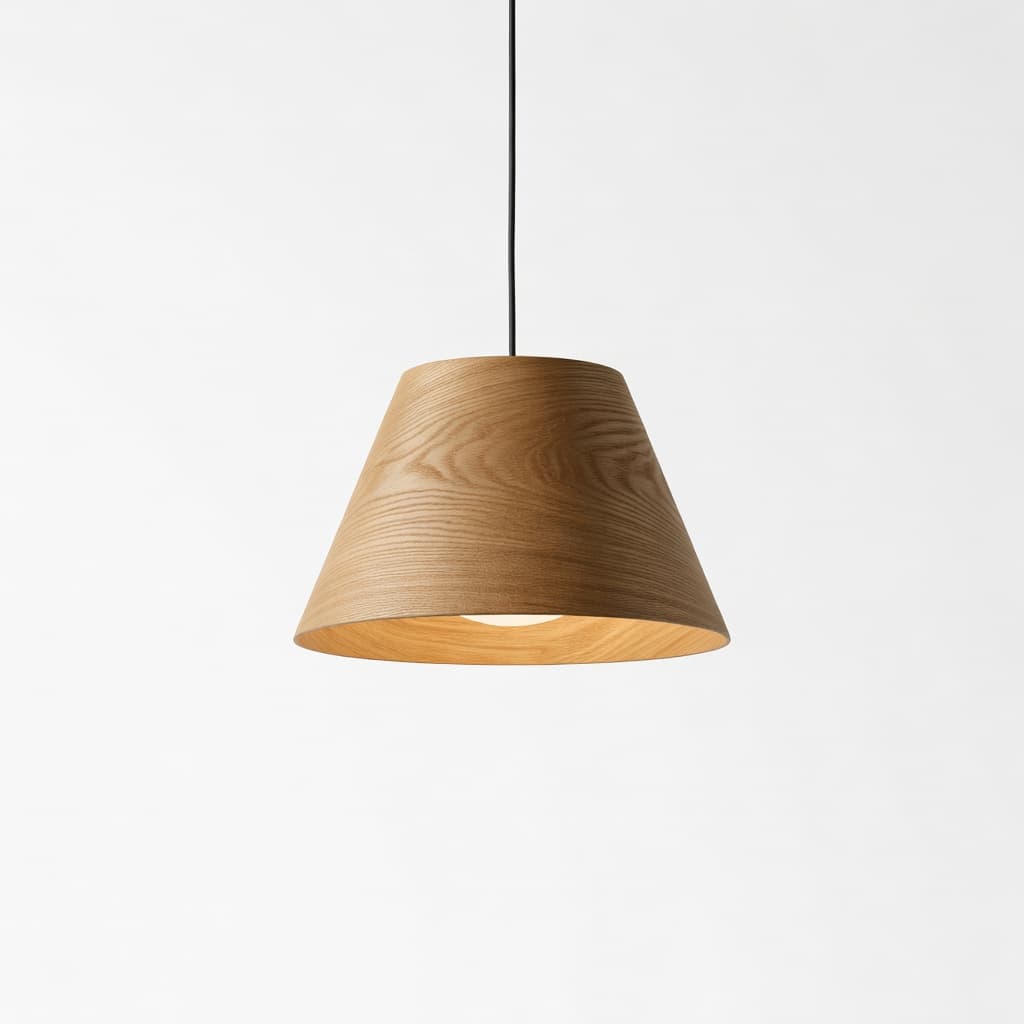 Adjustable Oak Floor Lamp - View 1