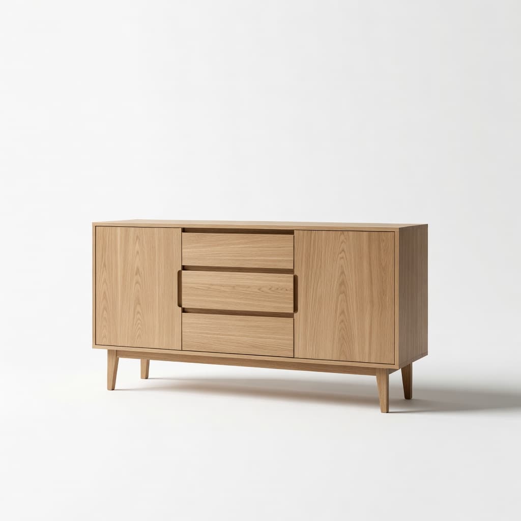 Oak Sideboard with Drawers - View 1